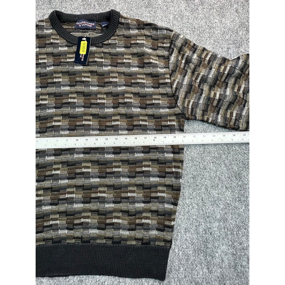 Vintage Roundtree & Yorke Sweater Men's M Deadstock Made USA 100% Cotton Knit - Picture 5 of 6